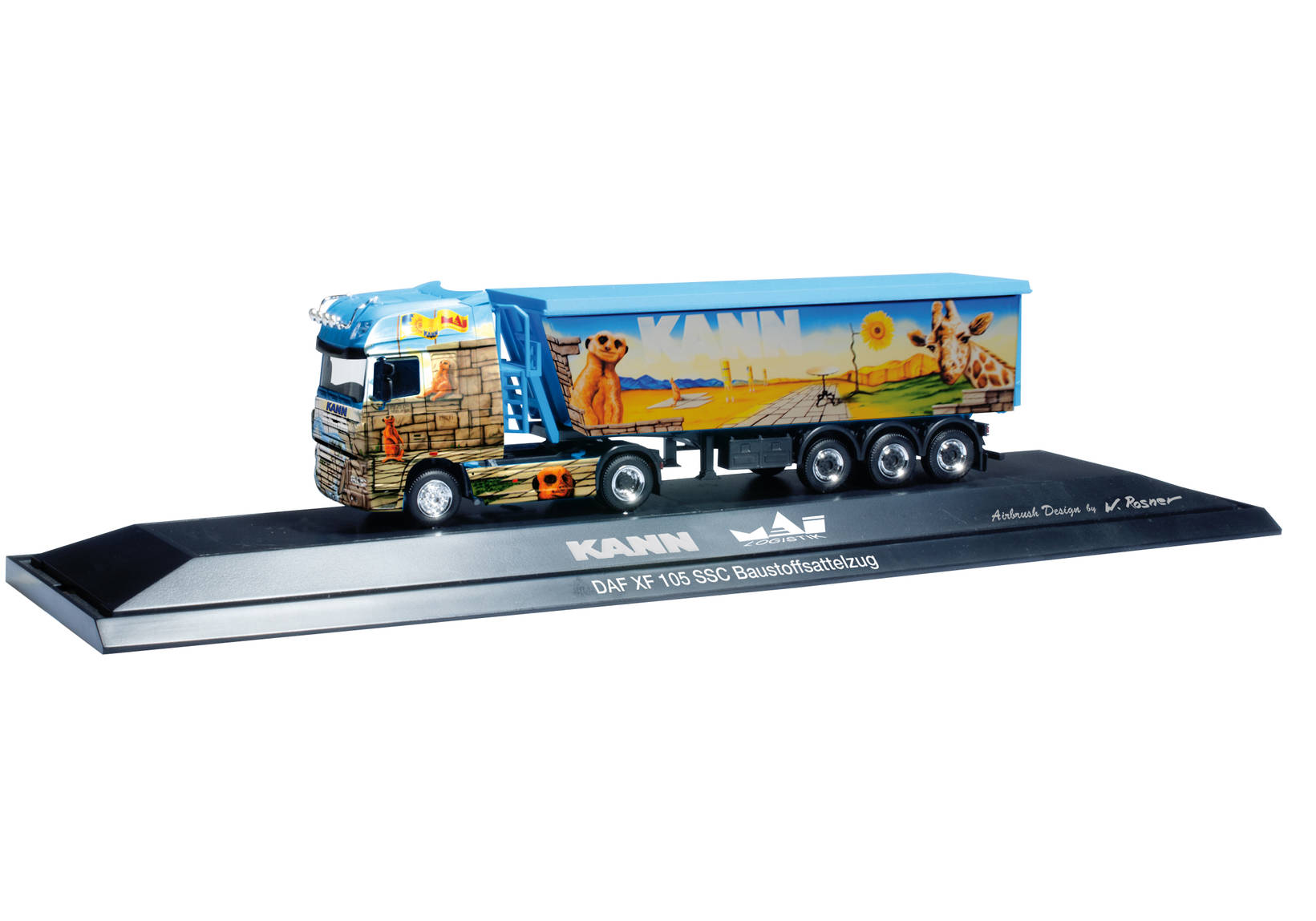DAF XF 105 SSC building materials semitrailer "Mai Logistik / Kann Baustoffe", PC