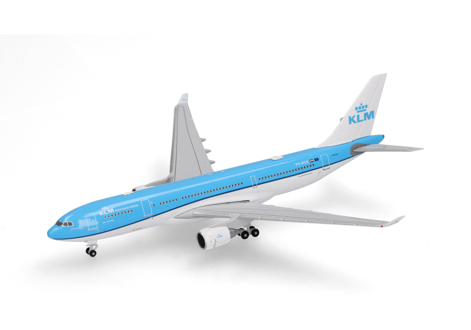 airplane, airliner, model, blue, KLM