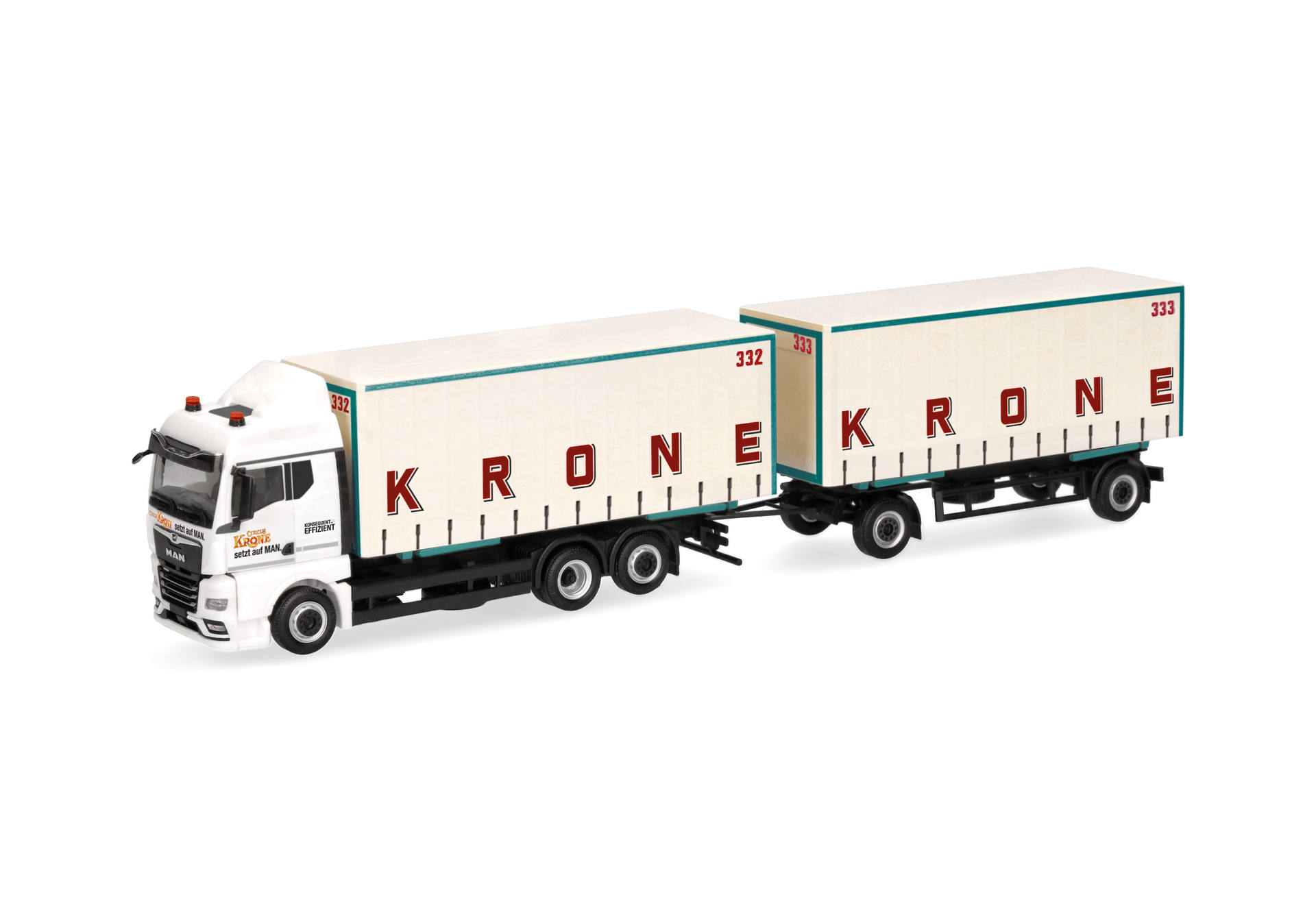 MAN TGX GM Wechselgardinenplanen-Hängerzug "Circus Krone"