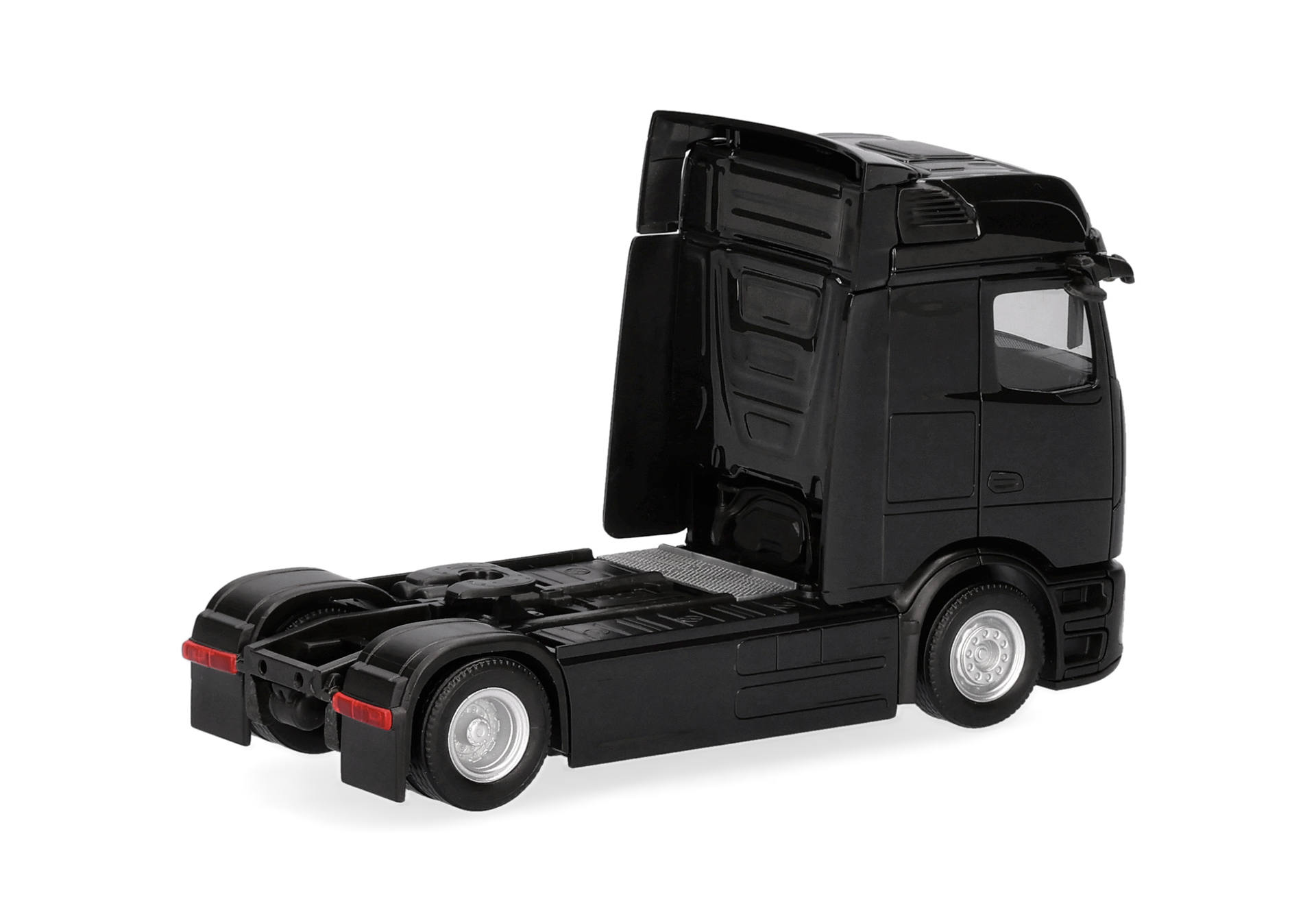 truck, semi-truck, tractor, black, chassis