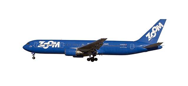 Zoom Airlines Boeing 767-300. This item comes / came in Wooster branded packaging.