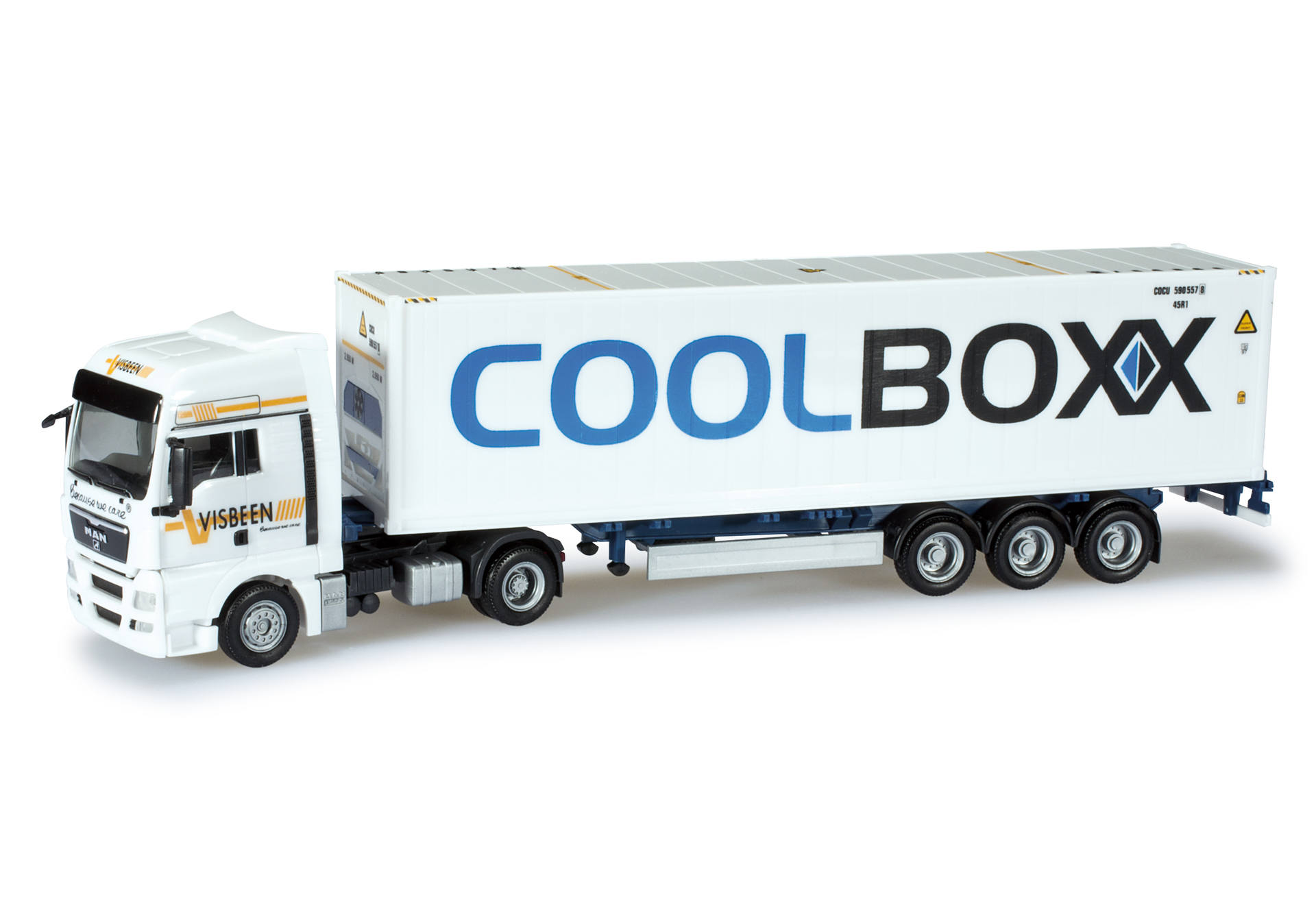 MAN TGX XXL container semitrailer "Visbeen" (NL)