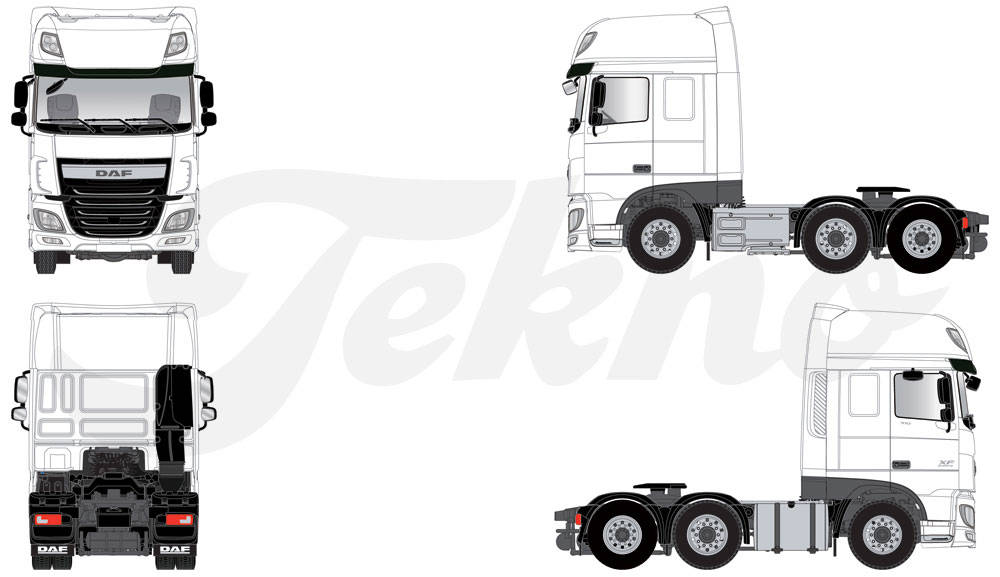 DAF XF 106 SSC 6X2 rigid tractor