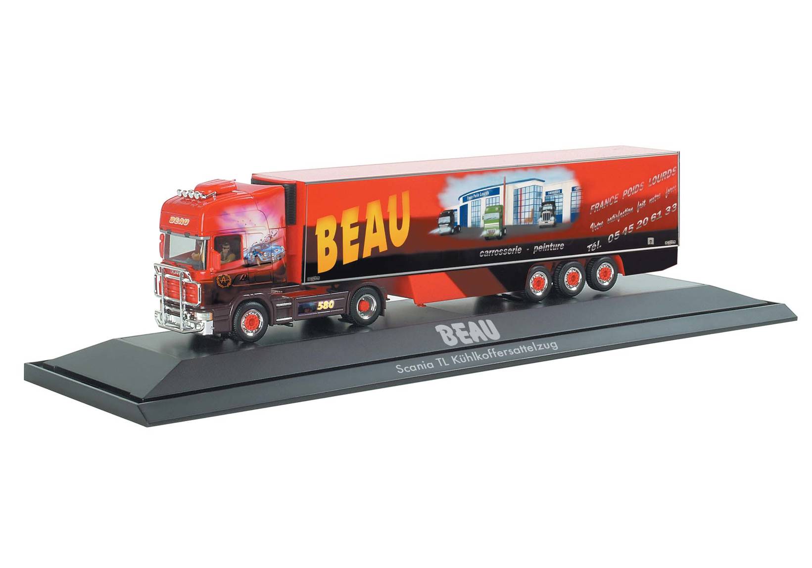 Scania TL refrigerated box semitrailer "Beau 2" (F)