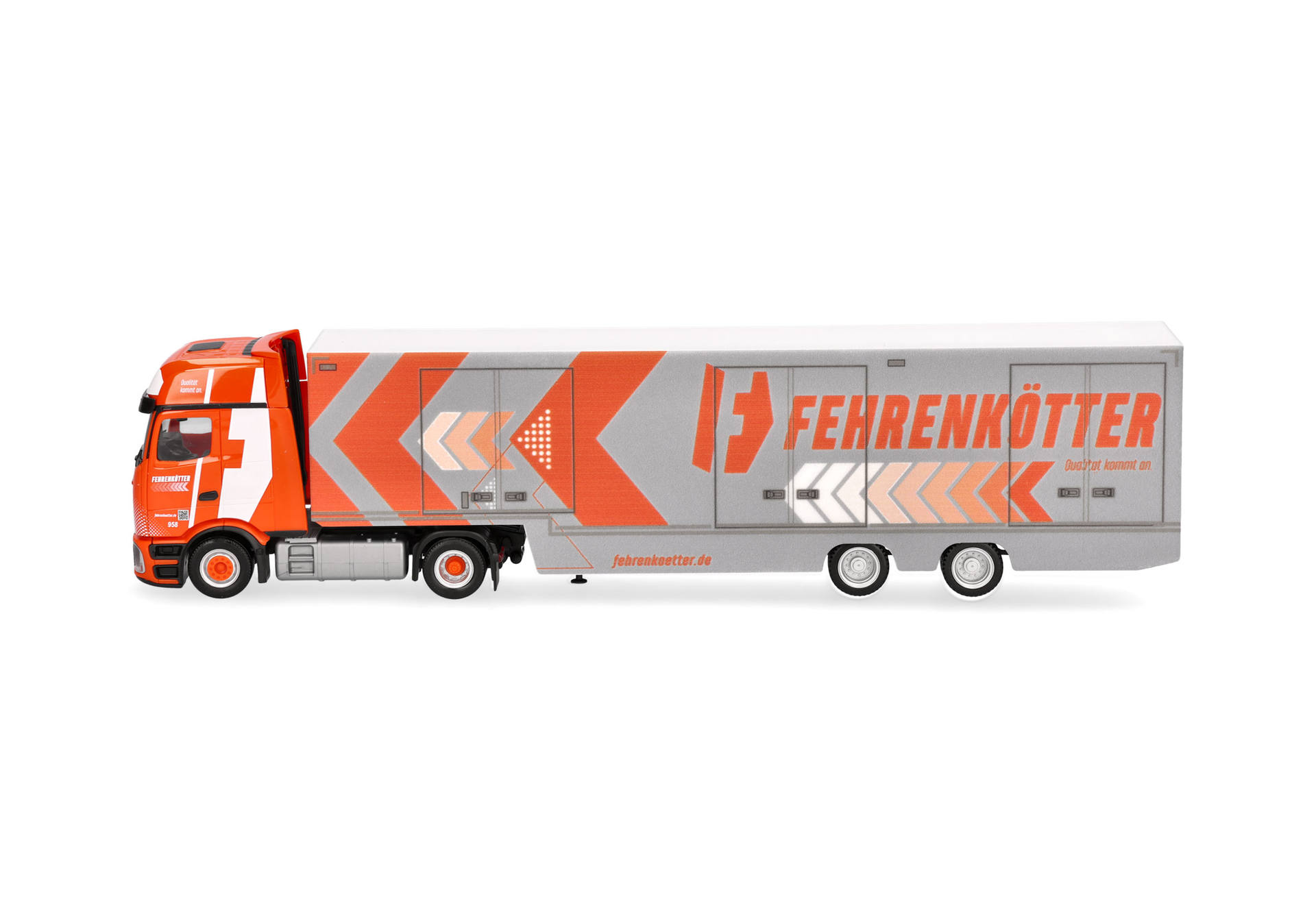 Mercedes-Benz Actros L ProCabin Gigaspace box semitrailer "Fehrenkötter"
