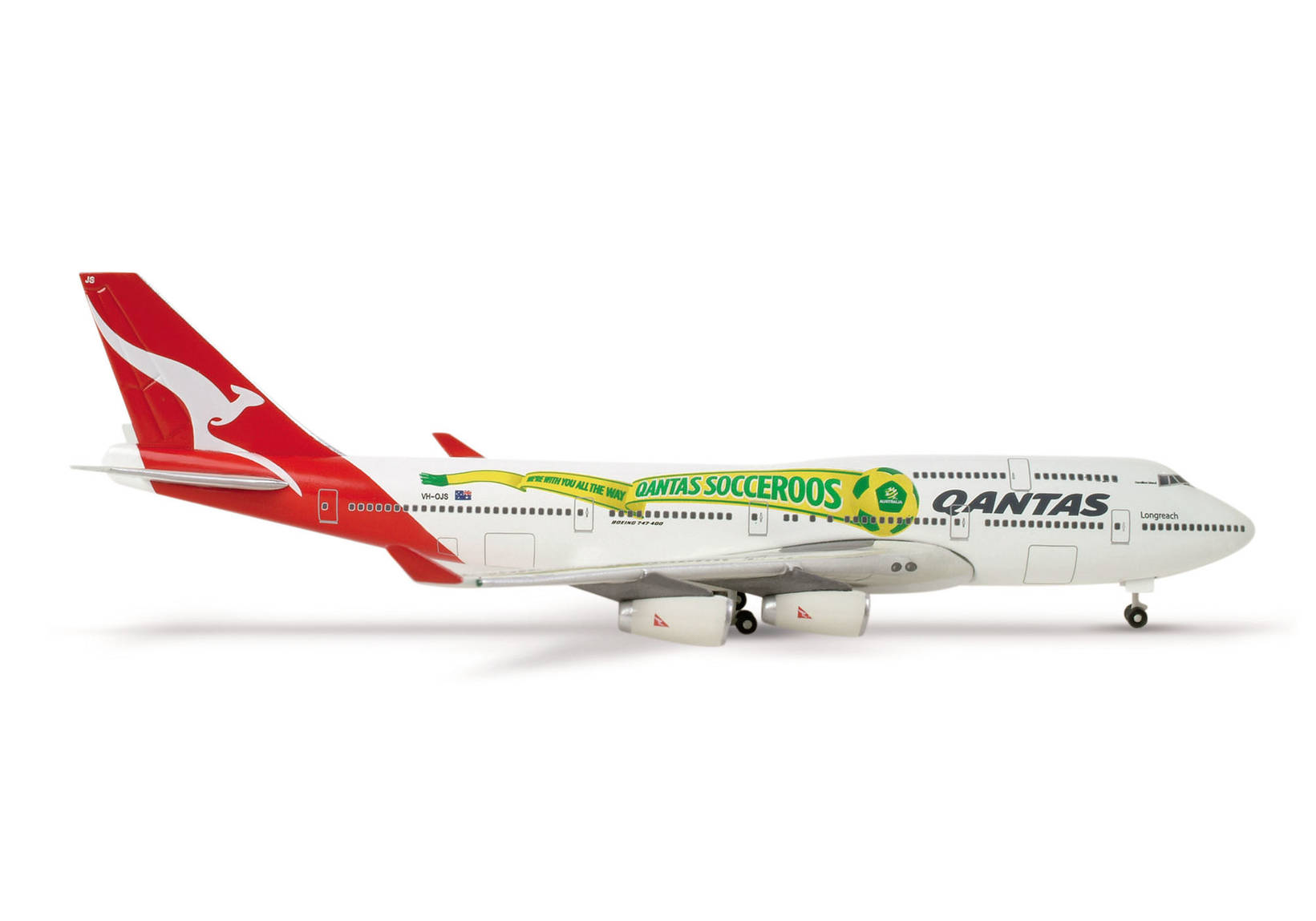 Qantas Boeing 747-400 "Socceroos"