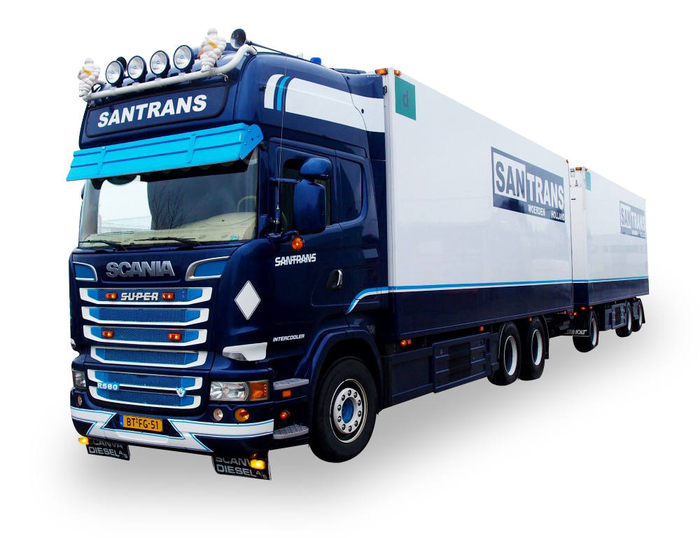 Scania R´13 refrigerated semitrailer "Santrans"