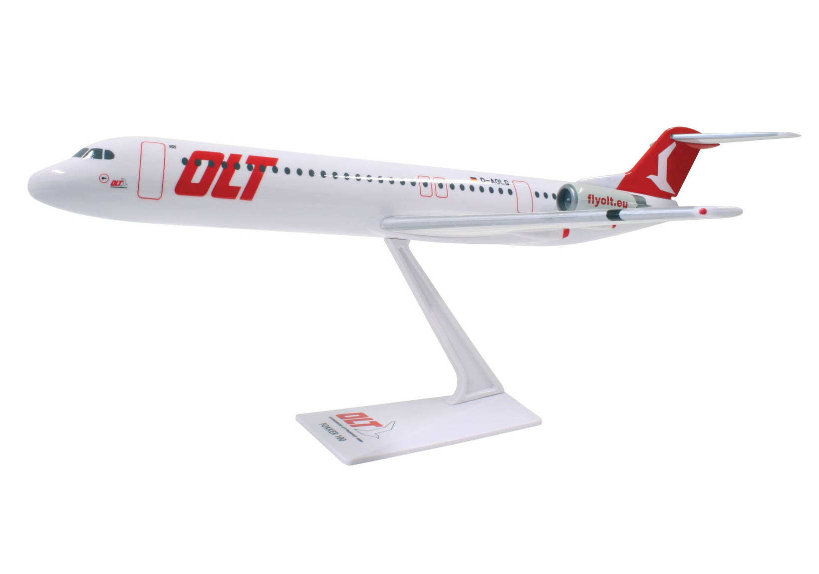OLT Fokker 100. This item comes / came in Wooster branded packaging.