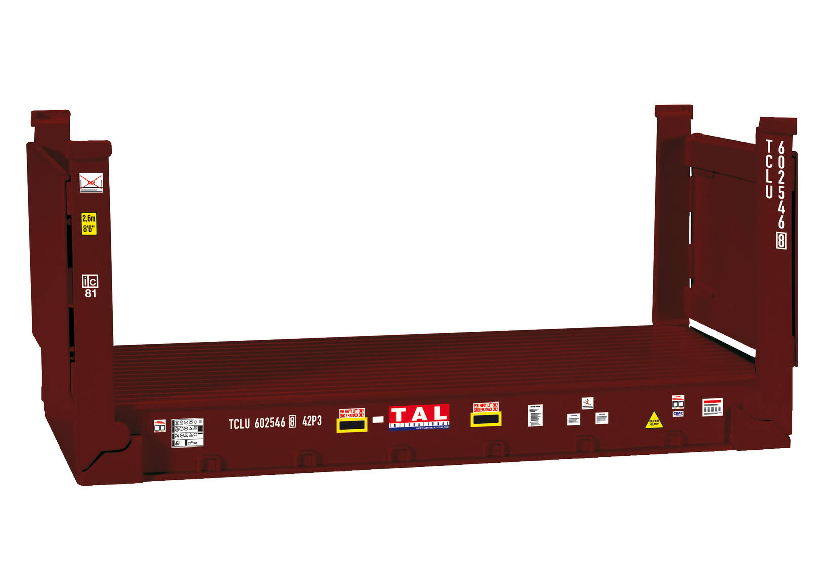 Zubehör 20 ft. Flatcontainer, 3 Stück
