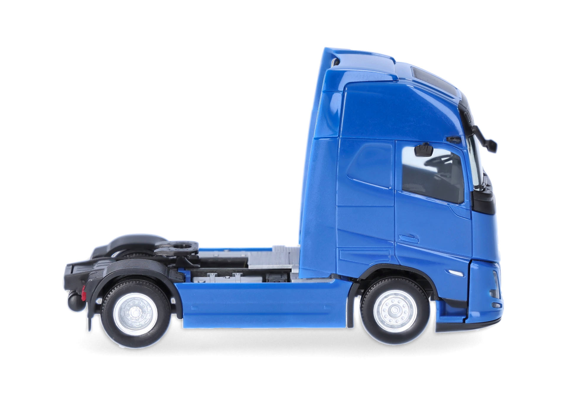 truck, semi-truck, tractor, blue, truck chassis