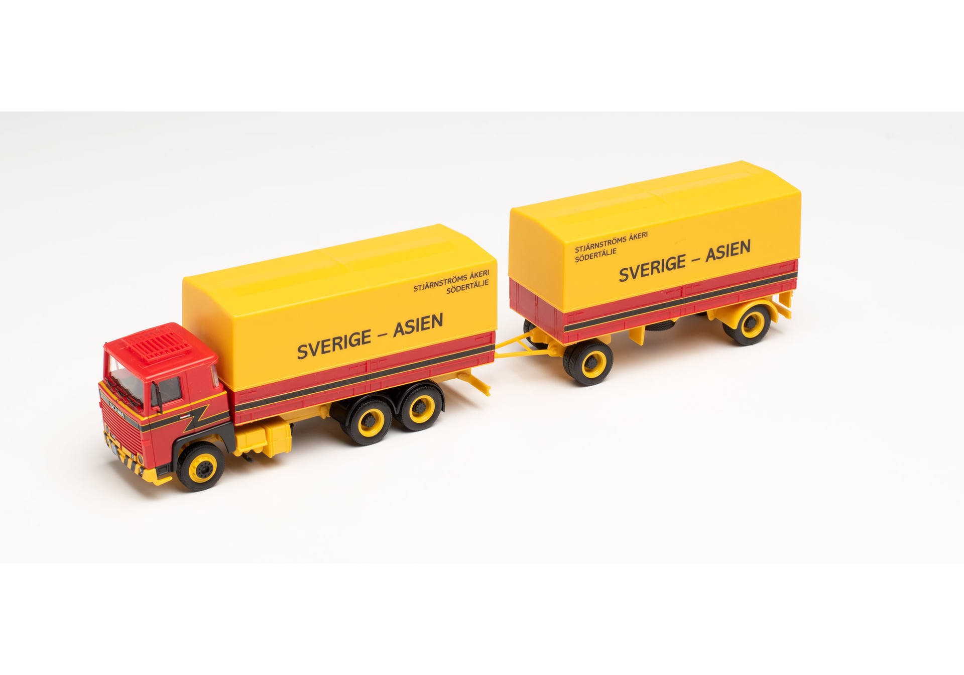 Scania 141 canvas truck trailer „Stjärnströms Akeri“