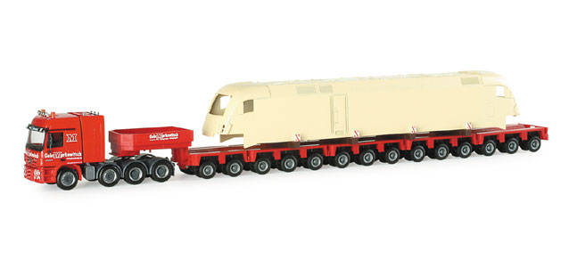 Mercedes-Benz Actros Titan low boy semitrailer "Markewitsch"