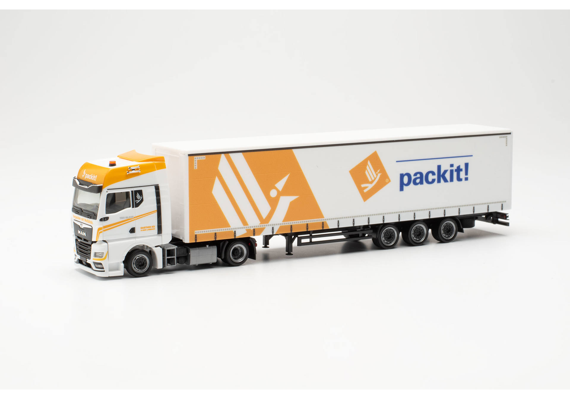 MAN TGX GX volume curtain canvas semitrailer "Gartner KG/packit!" (Austria)