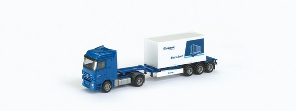 Mercedes-Benz Actros LH '02 20ft Container saddle train
