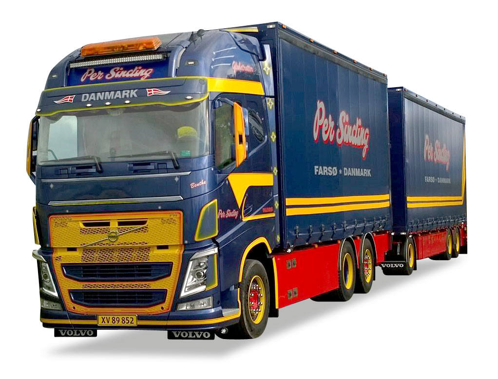 Volvo FH GL curtain canvas Trailer "Per Sinding"