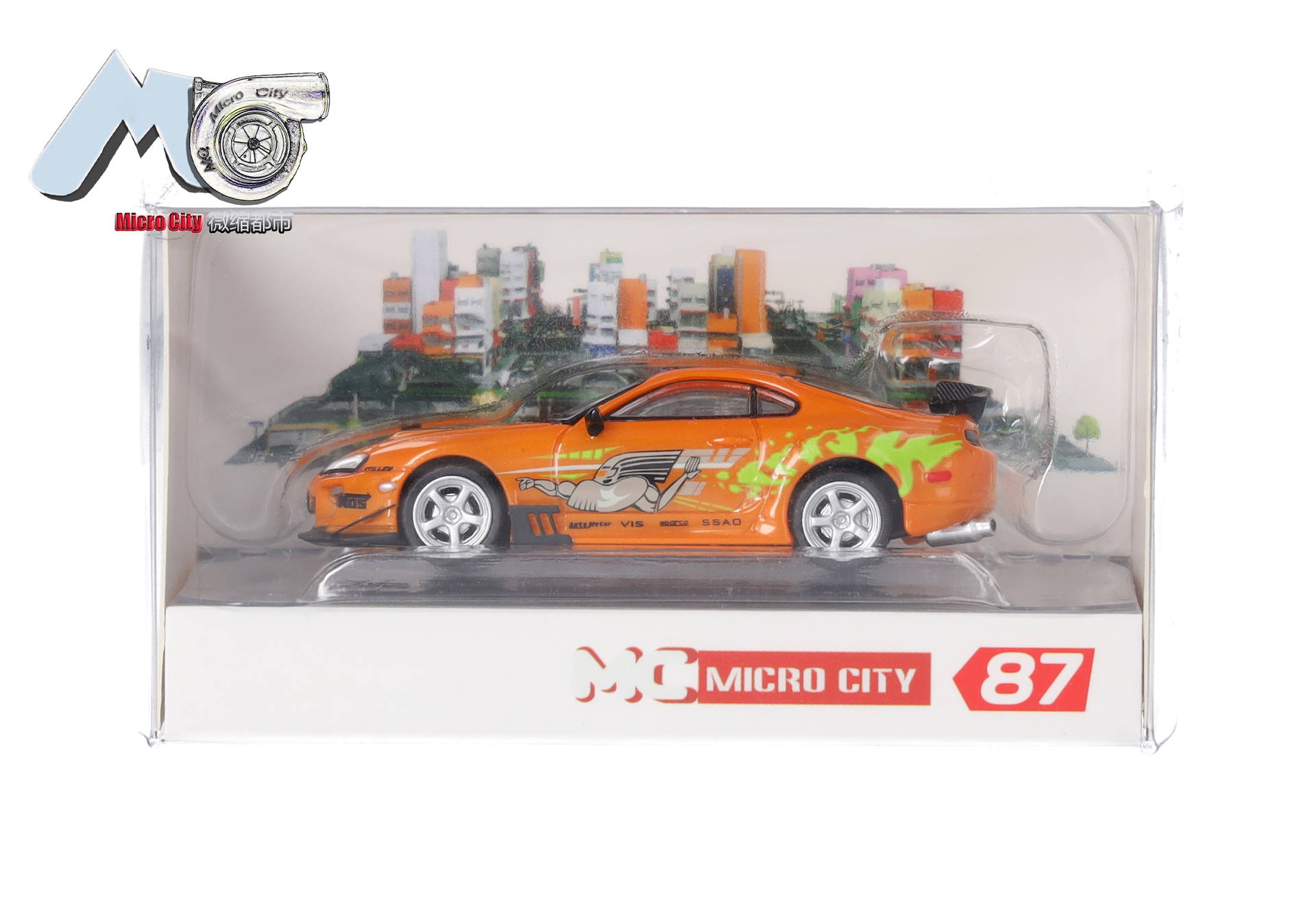 MicroCity: Toyota Supra, orange "F'n'F" (1993-2002)