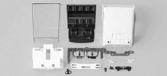 Crew cabin MAN L2000 LF 10/6 white Content: 2 pcs.