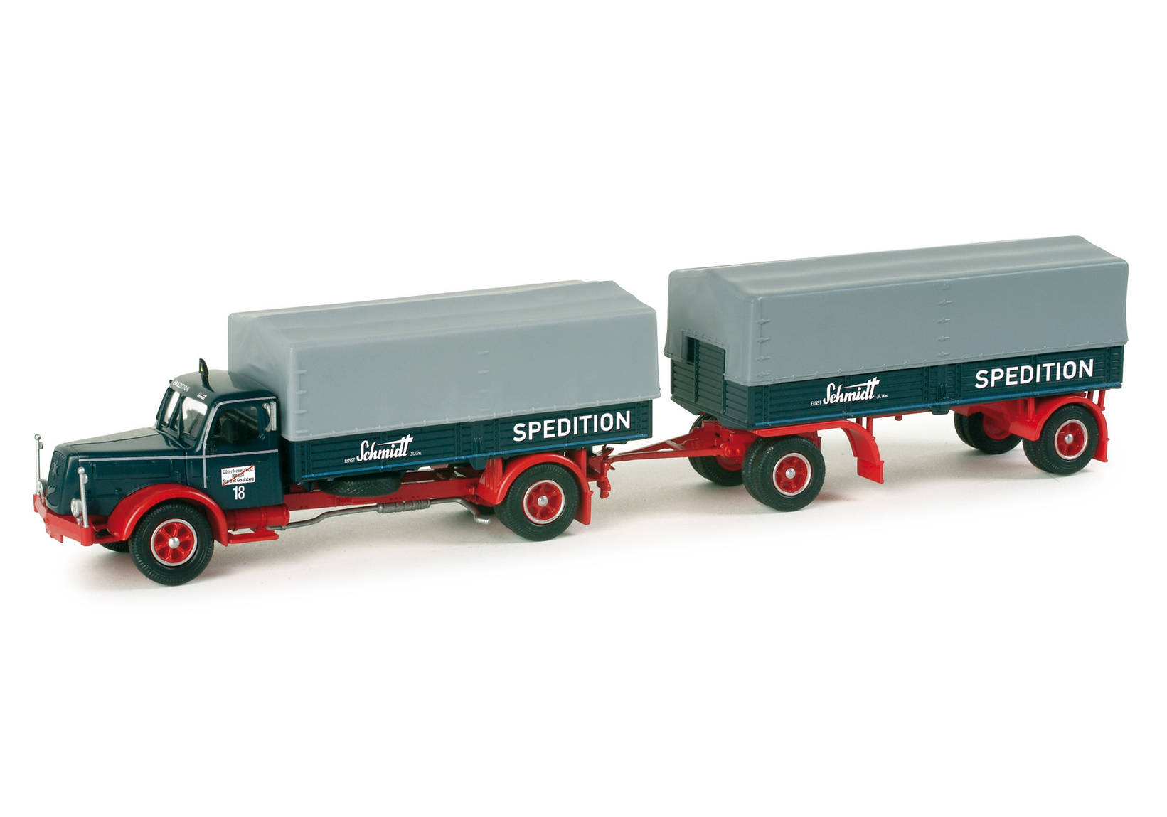 Henschel HS 140 canvas trailer "Schmidt Gevelsberg"