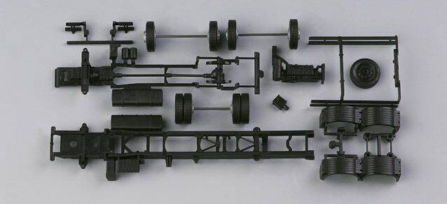 chassis for truck MAN TGA facelift 3-axle with set of wheels (7,45m)Content: 2 pcs.