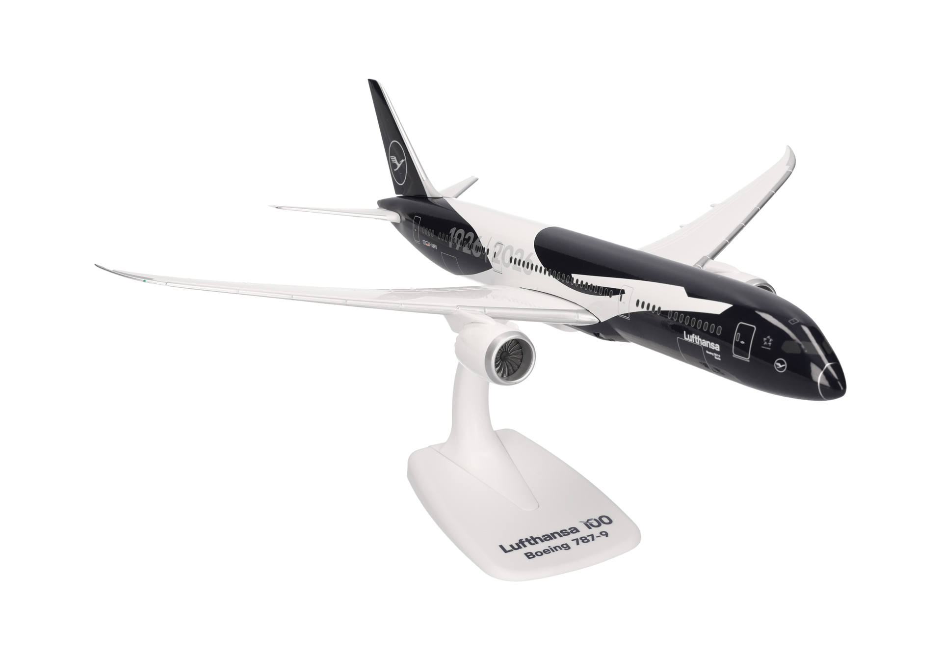 airplane model, model airplane, Lufthansa, Boeing 767-9, decorative stand