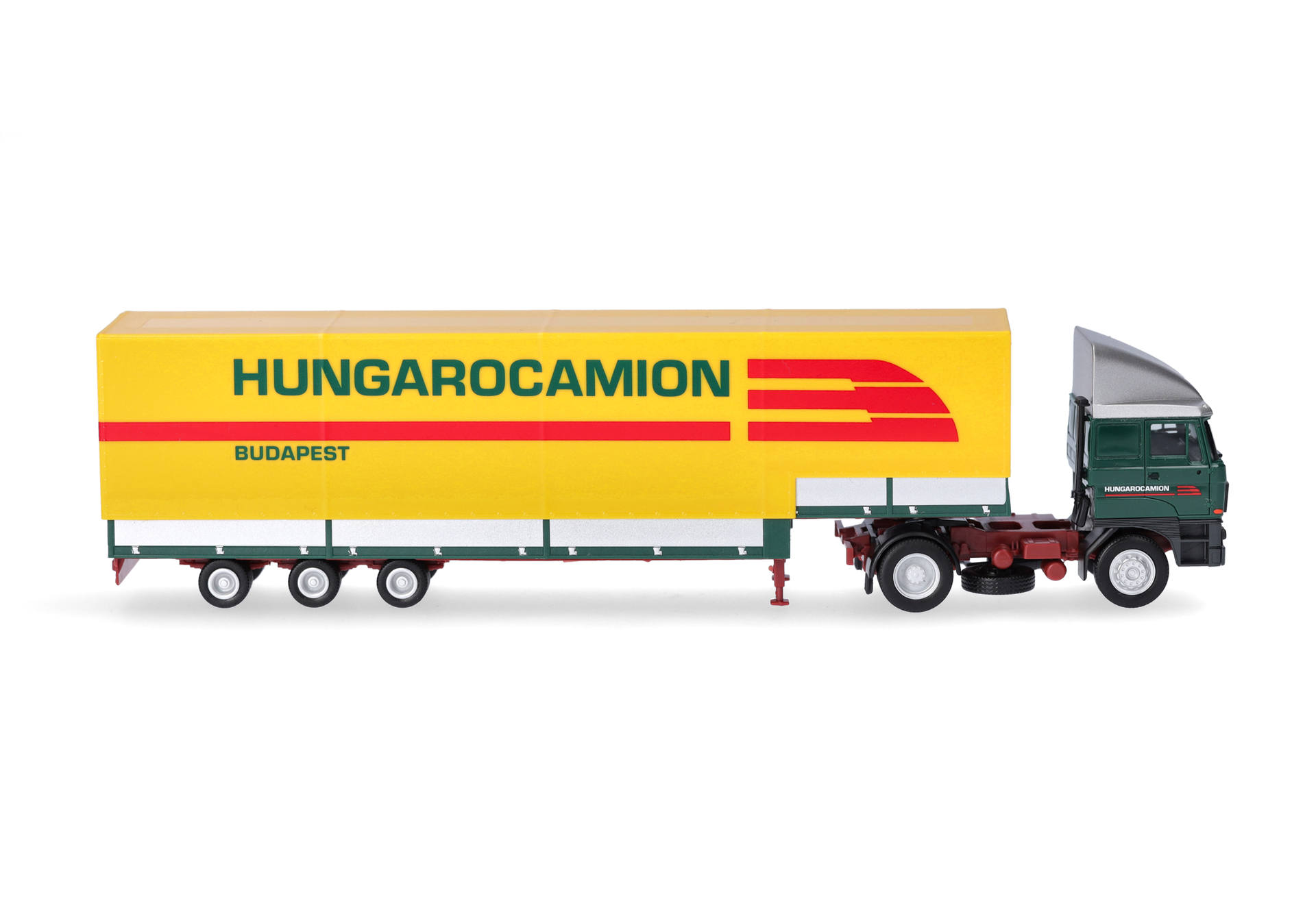 Rába volume canvas semitrailer truck "Hungarocamion" (Hungary/Budapest)