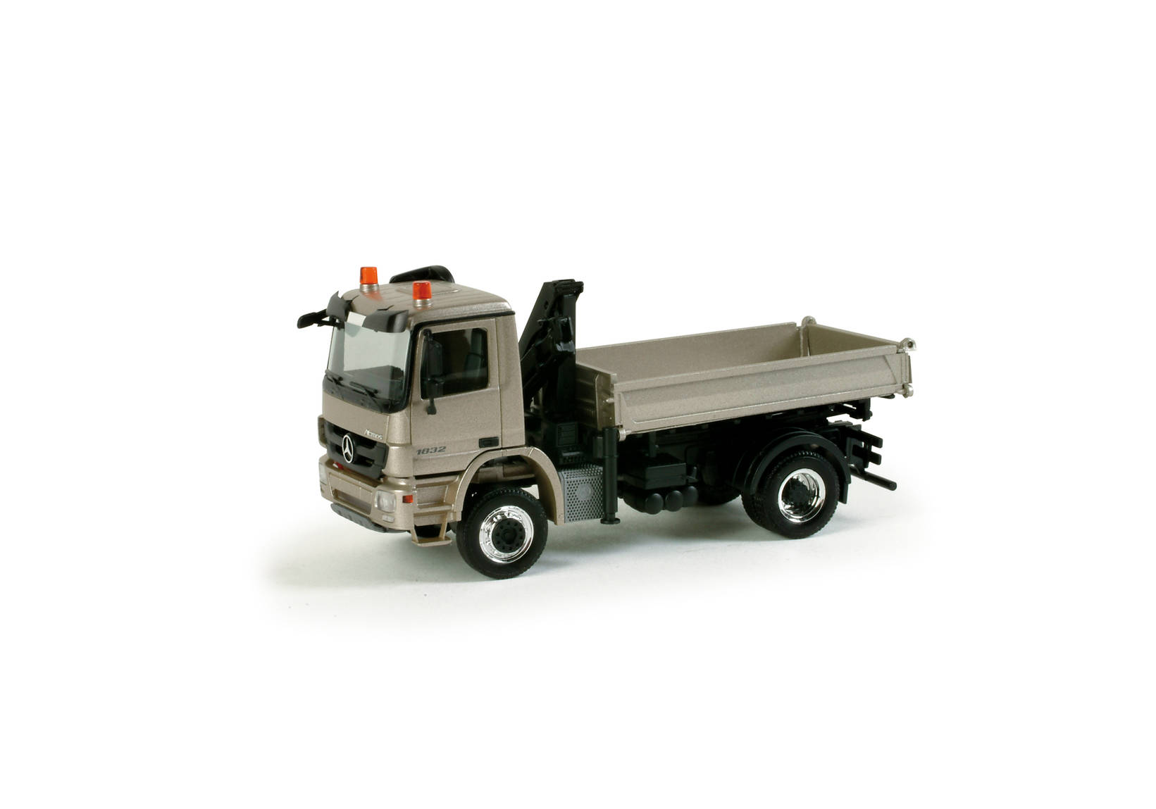 Mercedes-Benz Actros S Allradkipper mit Palfinger Ladekran