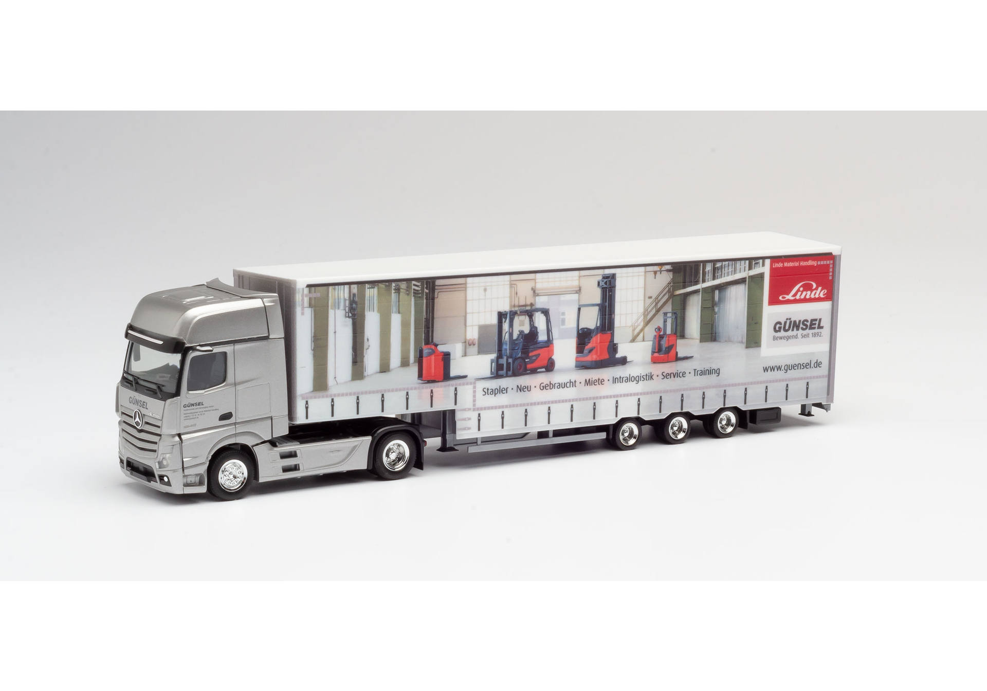Mercedes-Benz Actros Volumen-Sattelzug "Günsel Fördertechnik"