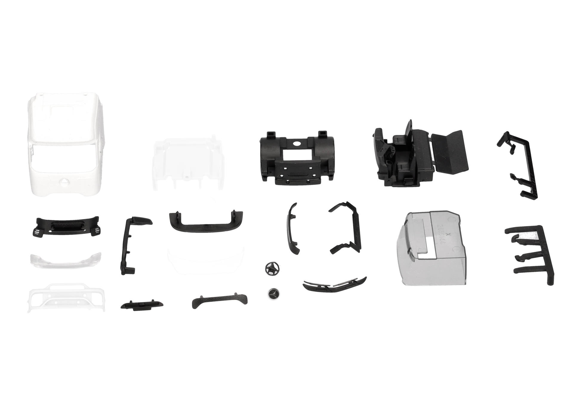 model car parts, car body kit, assembly parts, plastic components, device frame