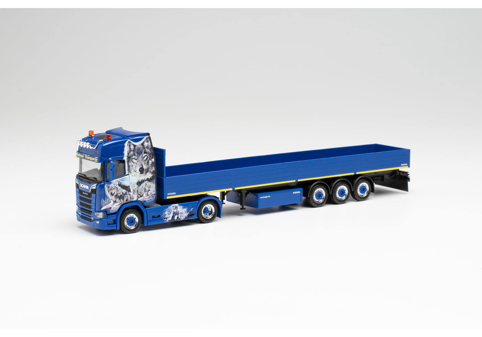 Scania CS 20 HD Pritschen-Sattelzug „Waßmer Transporte“