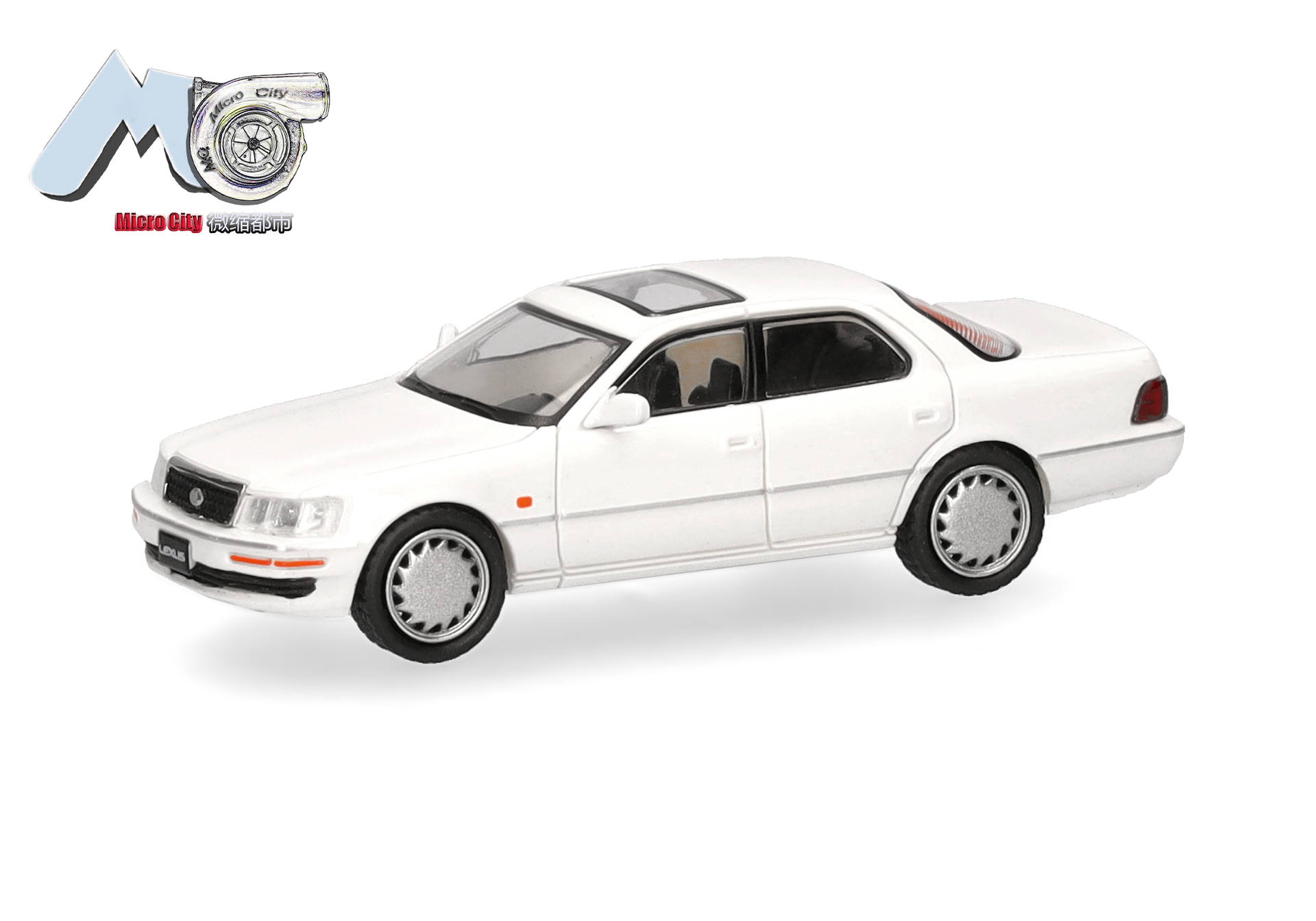 toy car, white car, sedan, toy model, die-cast