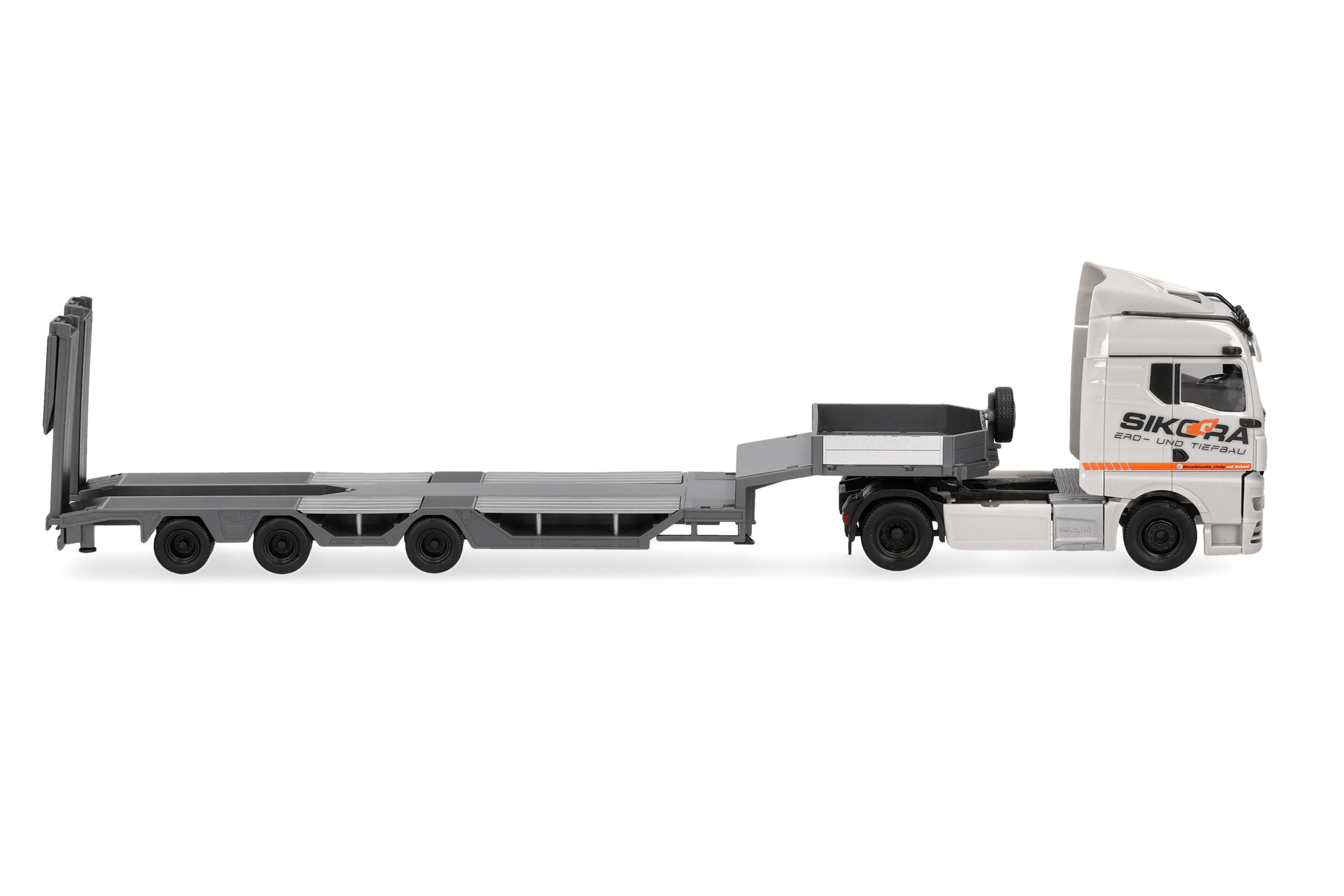 truck, semi-trailer, flatbed, toy truck, model vehicle