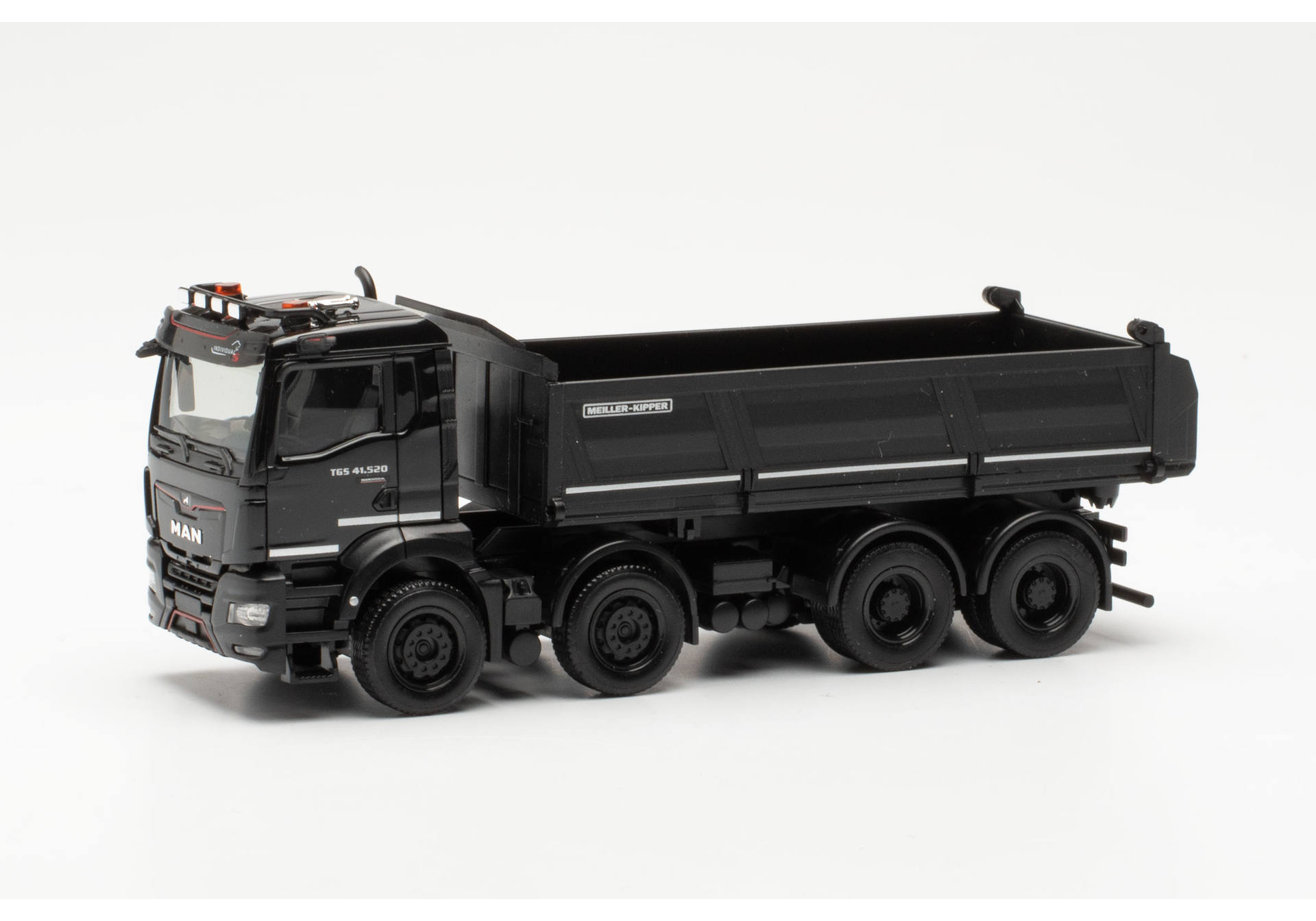 MAN TGS NN 3-way dumper truck 4axles, black "MAN Truck & bus SE"