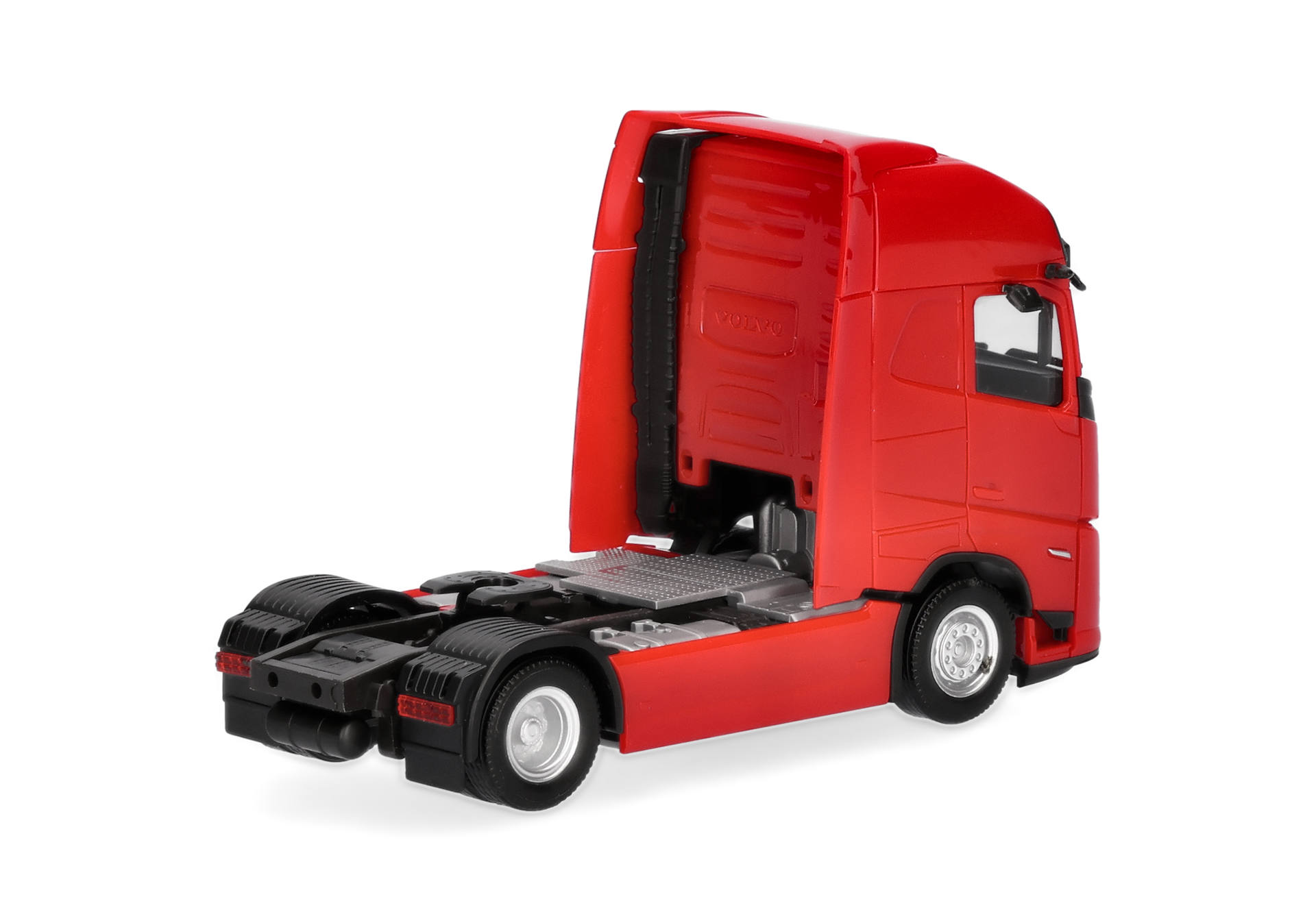 truck, semi-truck, tractor, red, cab