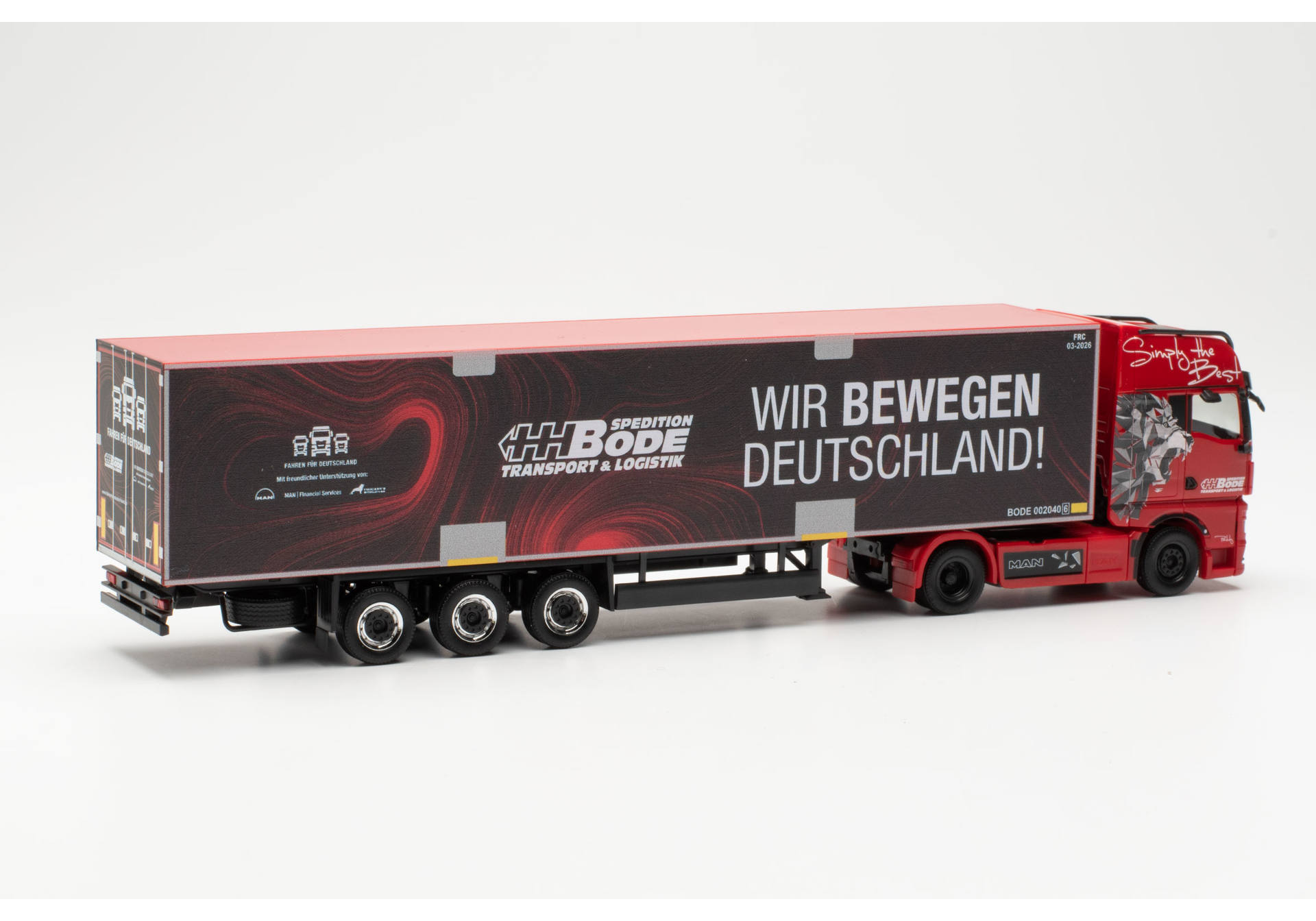 MAN TGX GX Kühlkoffer-Sattelzug "HH Bode / Wir bewegen Deutschland" (Schleswig-Holstein/Reinfeld)