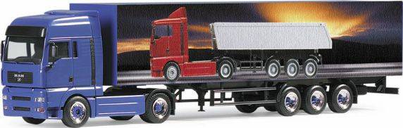 MAN TGA XXL box semitrailer "MAN"