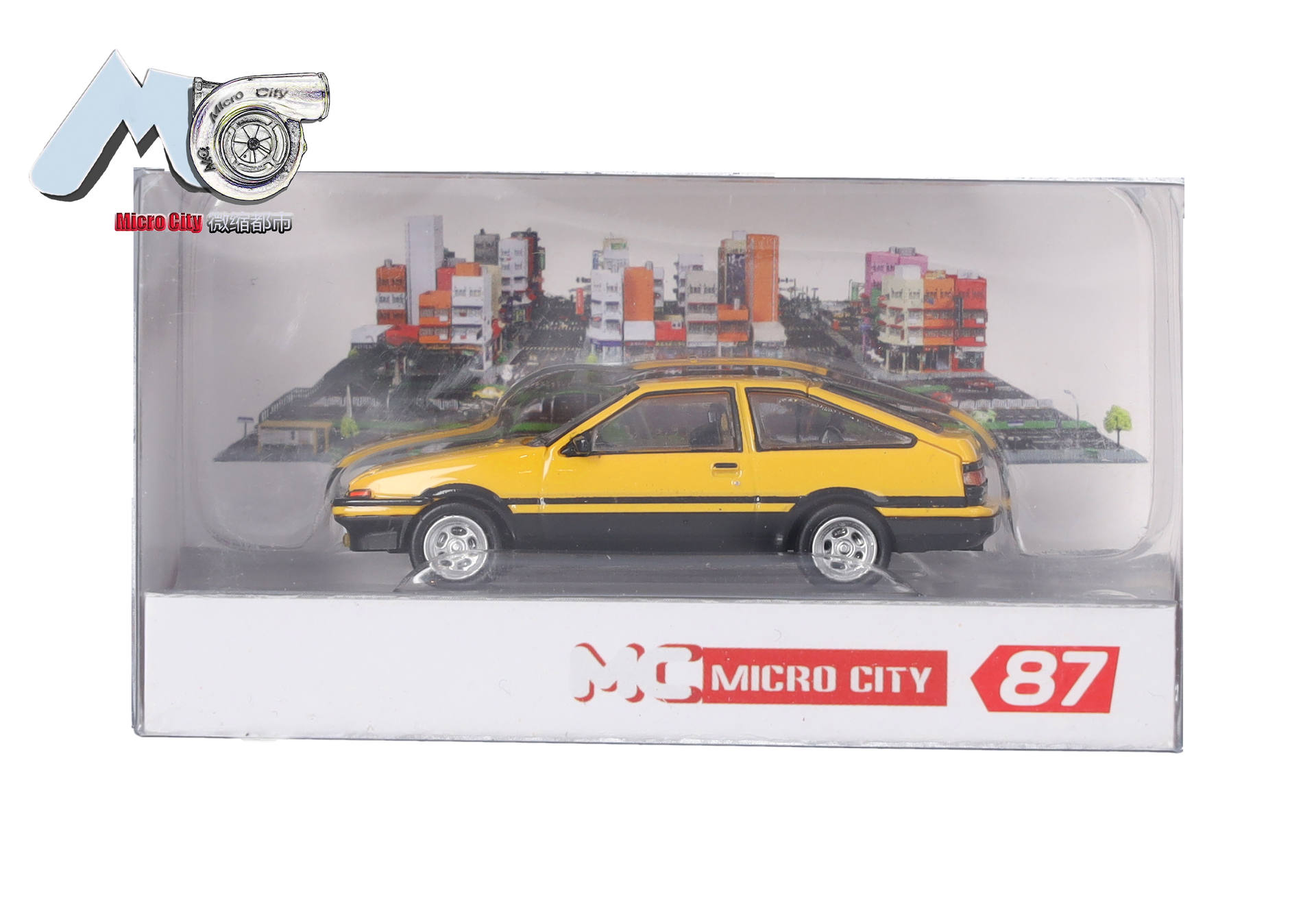 MicroCity: Toyota Corolla AE86, yellow