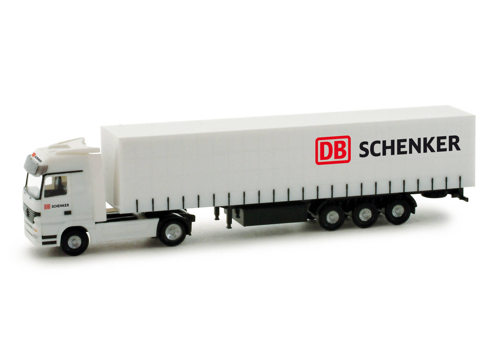 Mercedes-Benz Actros LH curtain canvas semitrailer "Schenker"