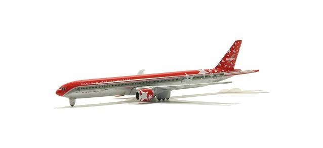 Christmas model 2005 B777-300ER 1/1000 scale