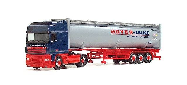 DAF XF SSC silo container semitrailer "Hoyer-Talke"