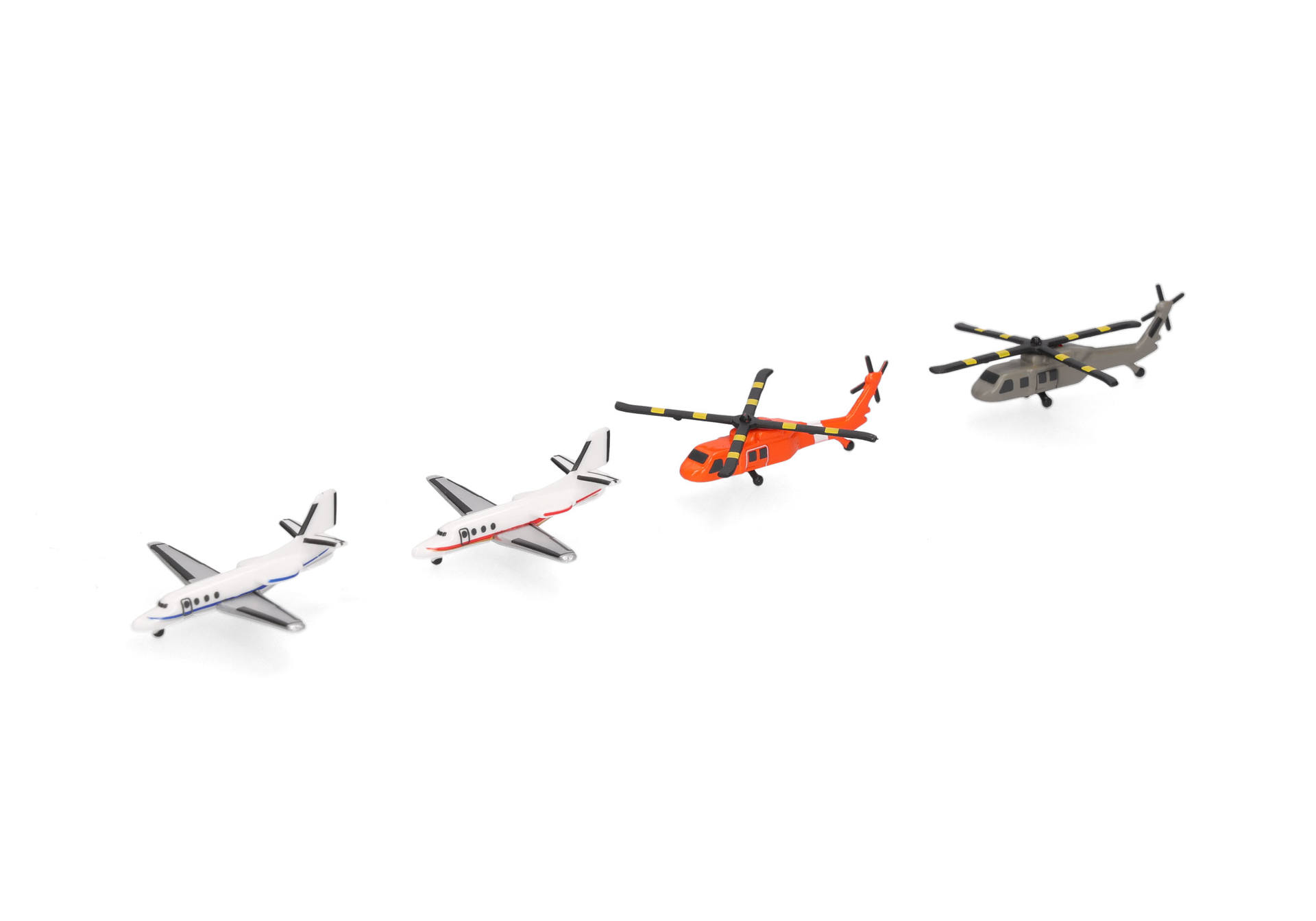 Helikopter und Bizjet Set (2+2)