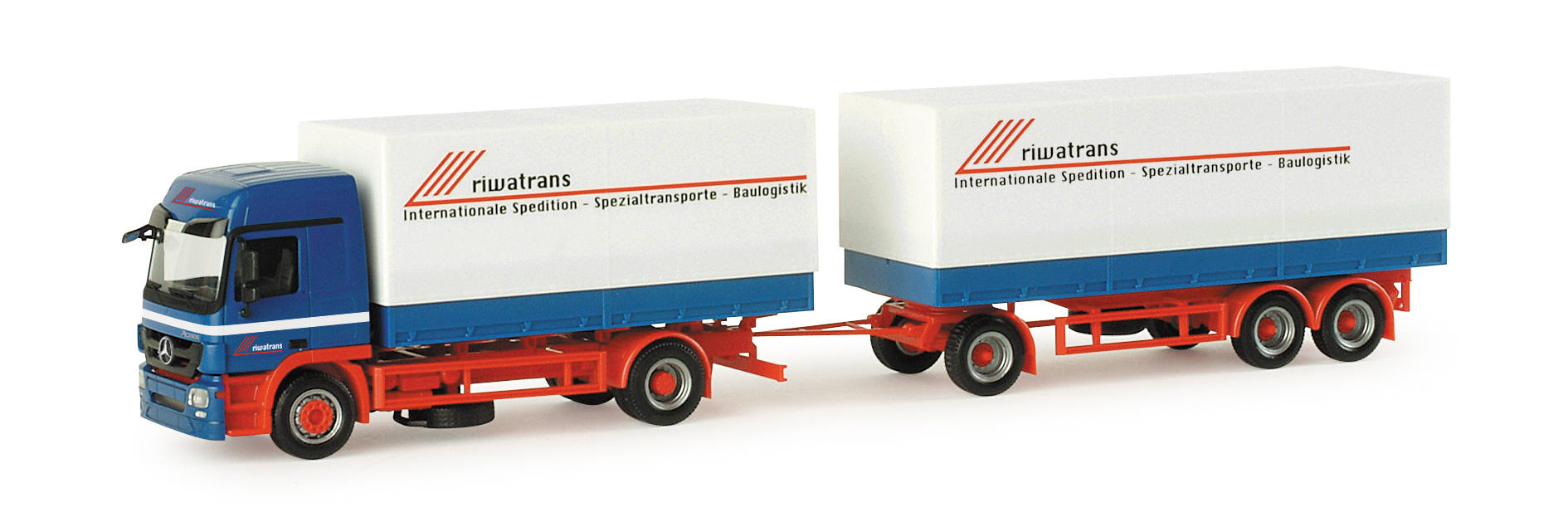 Mercedes-Benz Actros L canvas trailer "Riwatrans"