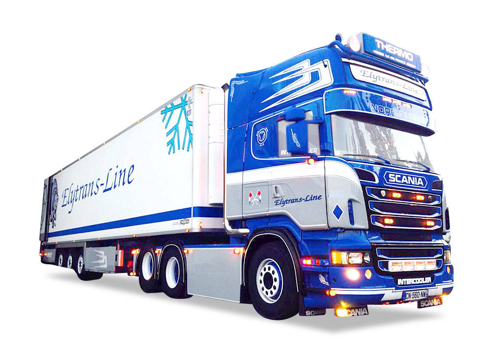 Scania R TL refrigerated semitrailer "Elytrans"
