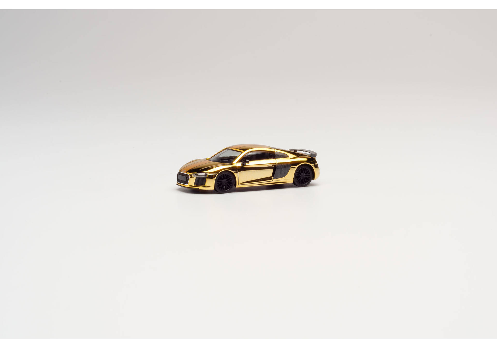 Audi R8 V10 Plus, goldglänzend