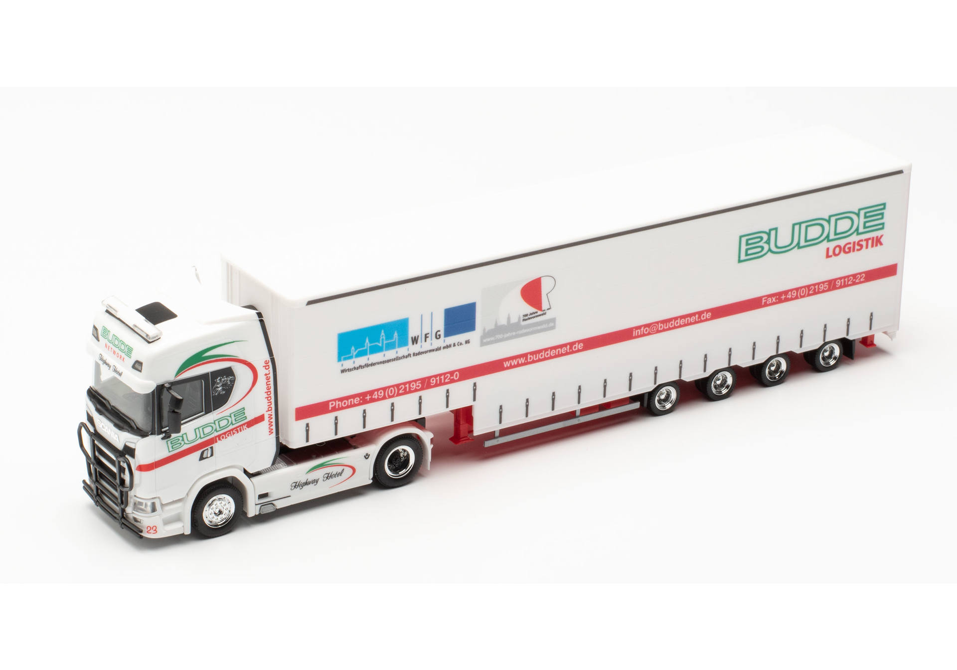 Scania CS 20 HD Meusburger-Sattelzug „BLS Budde Logistik Spedition“