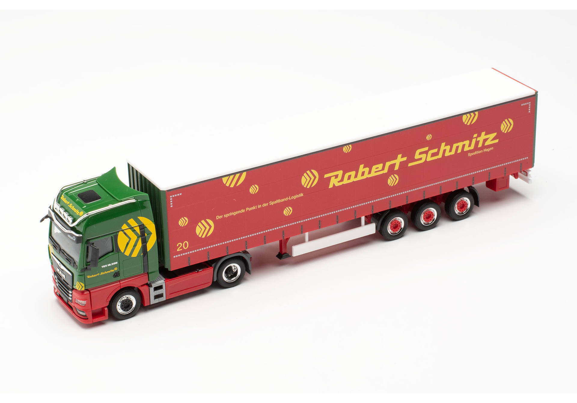 MAN TGX GX curtain canvas semitrailer "Robert Schmitz Spedition"
