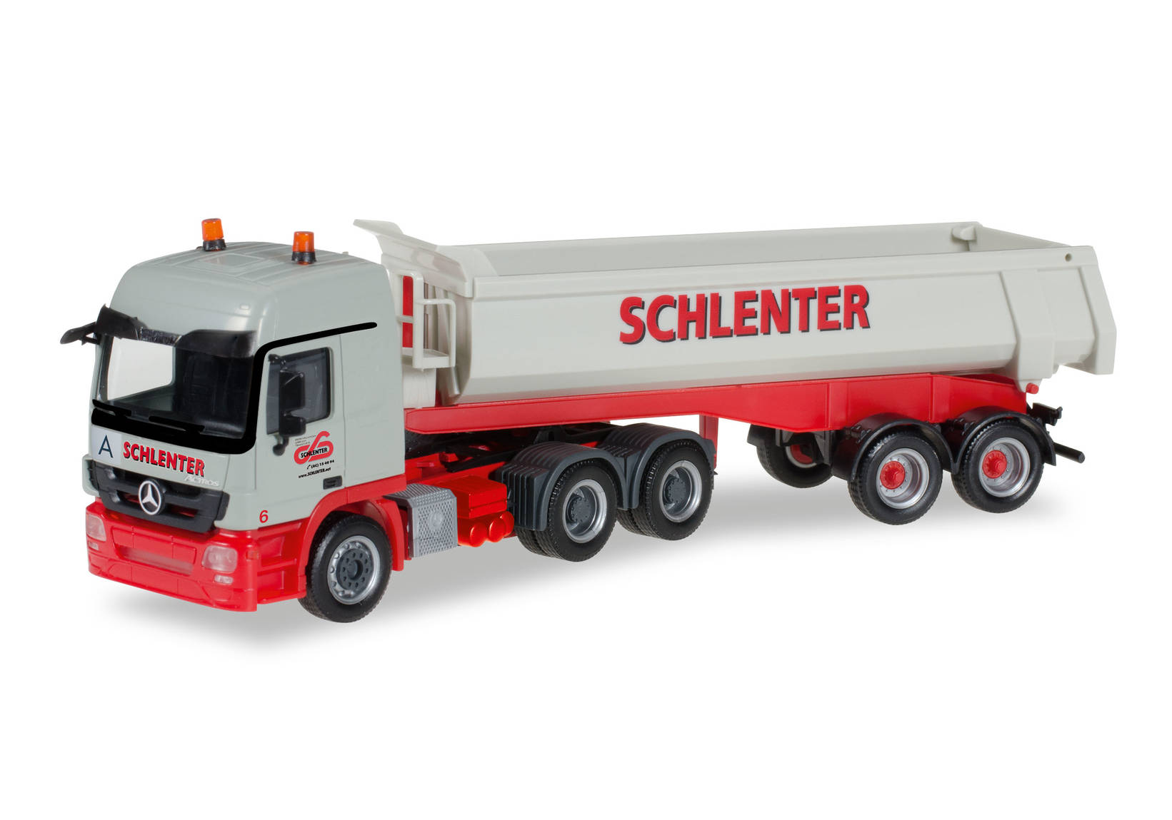 Mercedes-Benz Actros L dump semitrailer "Schlenter Aachen"
