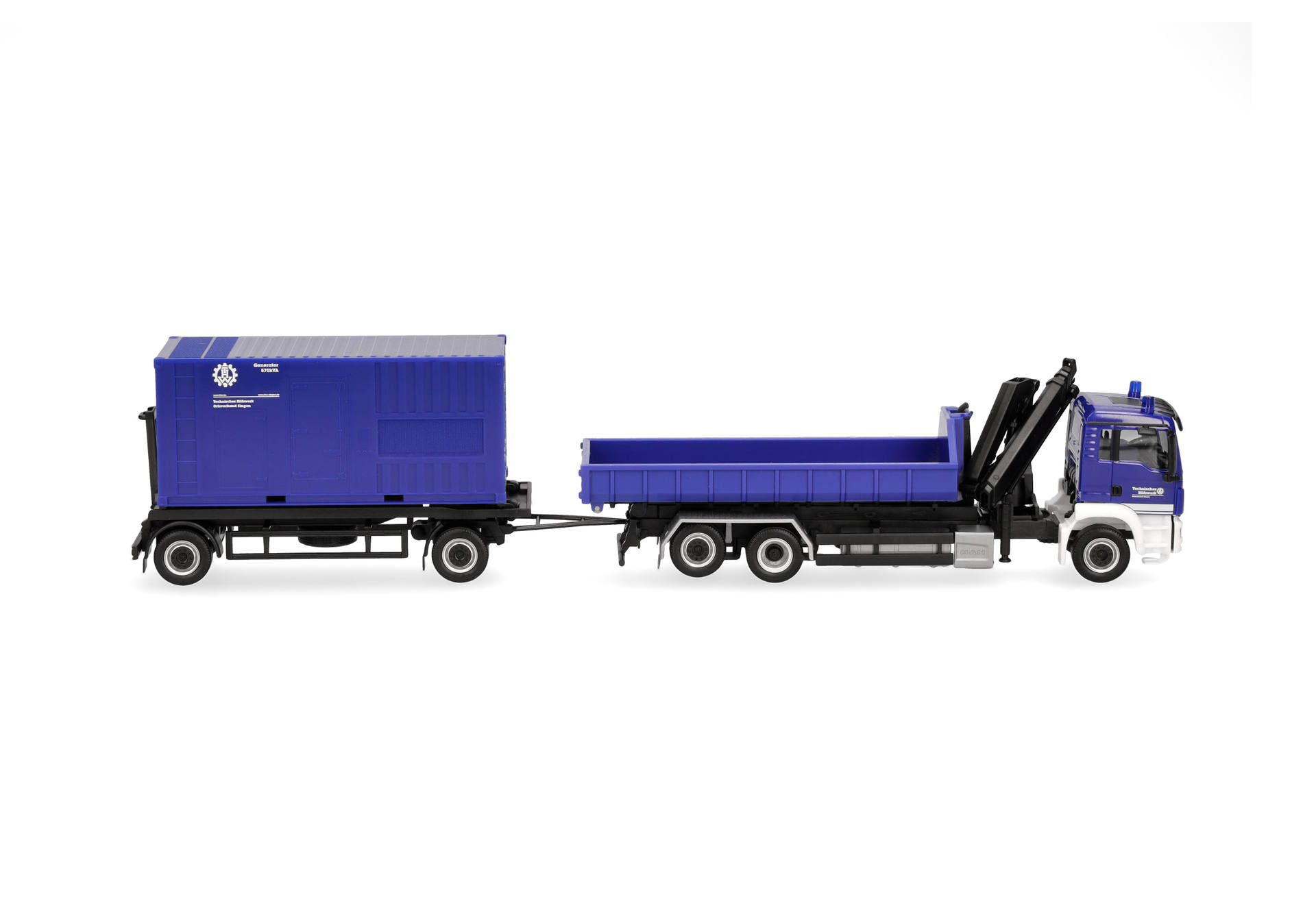 toy, truck, dump truck, blue, trailer