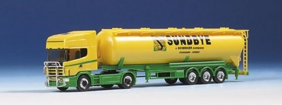 Scania 144 TL Kippsilo saddle train 2a/3a
