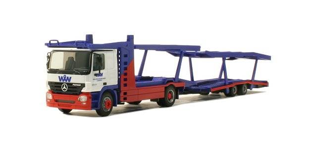 Mercedes-Benz Actros L car transporter trailer "W&W"