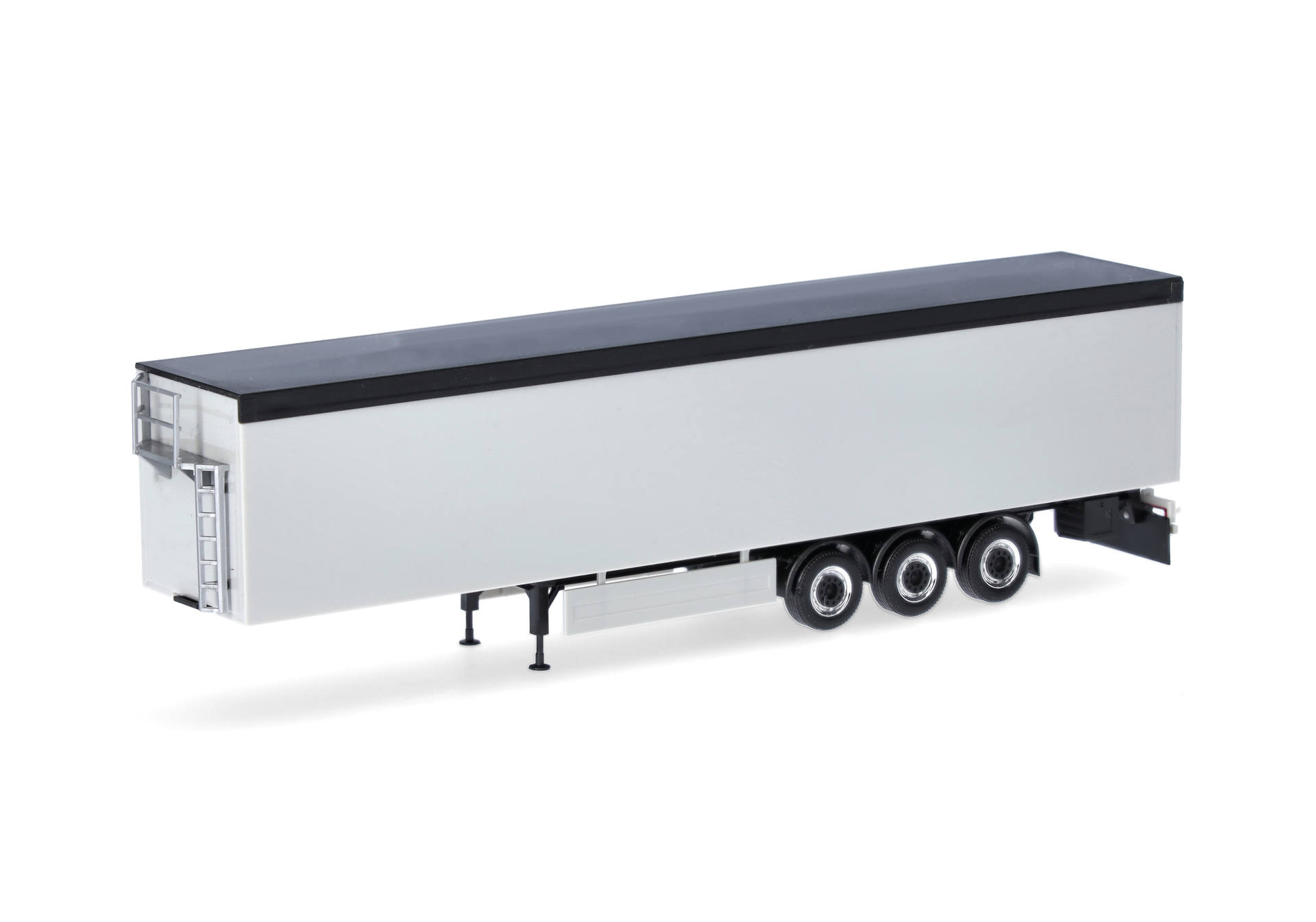 trailer, semi-trailer, flatbed, silver, three-axle